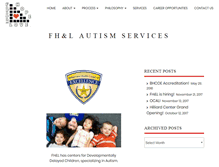 Tablet Screenshot of fhlautism.com